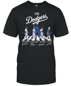 The Dodgers Abbey road signatures 2021 shirt 1