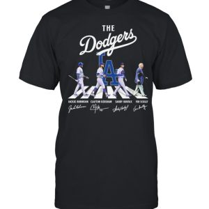 The Dodgers Abbey road signatures 2021 shirt