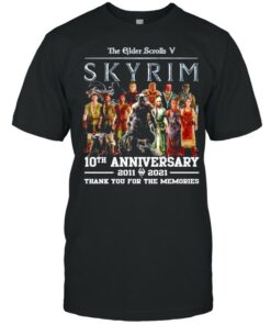 The Elder Scrolls V Skyrim 10th anniversary 2011 2021 shirt 1