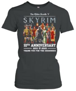 The Elder Scrolls V Skyrim 10th anniversary 2011-2021 shirt 1 The Elder Scrolls V Skyrim 10th anniversary 2011 2021 shirt 2