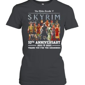 The Elder Scrolls V Skyrim 10th anniversary 2011-2021 shirt