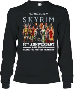 The Elder Scrolls V Skyrim 10th anniversary 2011-2021 shirt 2 The Elder Scrolls V Skyrim 10th anniversary 2011 2021 shirt 3