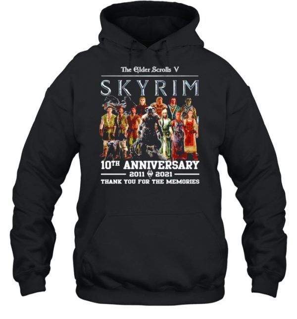 The Elder Scrolls V Skyrim 10th anniversary 2011-2021 shirt