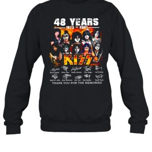 The Kiss Band 48 Years 1973 2021 Signatures Thank You For The Memories shirt 4