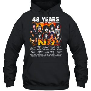 The Kiss Band 48 Years 1973 2021 Signatures Thank You For The Memories shirt 5