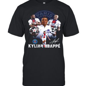 The Kylian Mbappe Paris Saint Germain Mvp For Uefa Champions League 2021 Signatures shirt