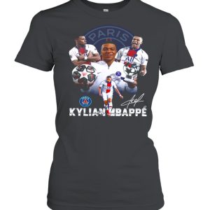 The Kylian Mbappe Paris Saint Germain Mvp For Uefa Champions League 2021 Signatures shirt