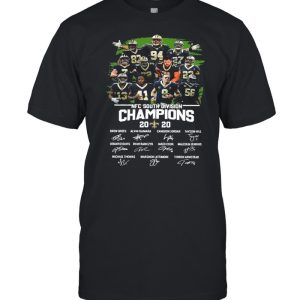 The New Orleans Saints Team Football Players With Nfc South Division Champions 2020 Signatures shirt