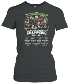 The New Orleans Saints Team Football Players With Nfc South Division Champions 2020 Signatures shirt 2