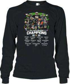 The New Orleans Saints Team Football Players With Nfc South Division Champions 2020 Signatures shirt 3