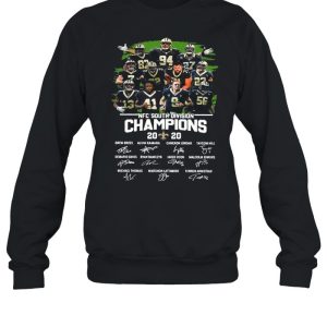 The New Orleans Saints Team Football Players With Nfc South Division Champions 2020 Signatures shirt 4