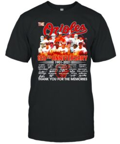 The Orioles 120th anniversary 1901 2021 signatures shirt 1