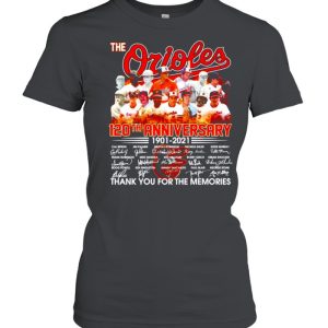 The Orioles 120th anniversary 1901-2021 signatures shirt