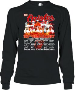 The Orioles 120th anniversary 1901 2021 signatures shirt 3