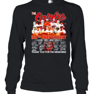 The Orioles 120th anniversary 1901 2021 signatures shirt 3