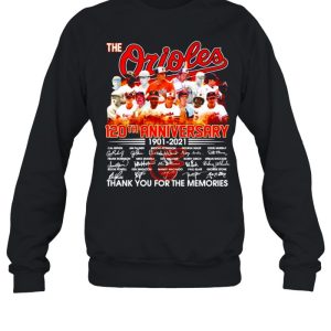 The Orioles 120th anniversary 1901 2021 signatures shirt 4