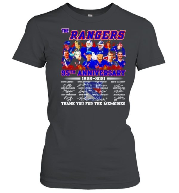 The Rangers 95th anniversary 1926-2021 signatures shirt