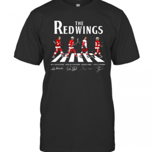 The Red Wings Hockey Team Abbey Road Signatures T-Shirt