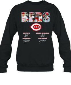 The Reds Joey Votto Nicholas Castellanos signatures thanks shirt 3 The Reds Joey Votto Nicholas Castellanos signatures thanks shirt 4