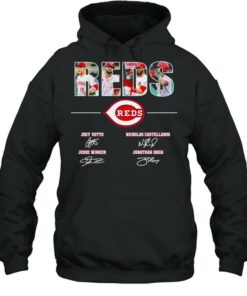 The Reds Joey Votto Nicholas Castellanos signatures thanks shirt 4 The Reds Joey Votto Nicholas Castellanos signatures thanks shirt 5