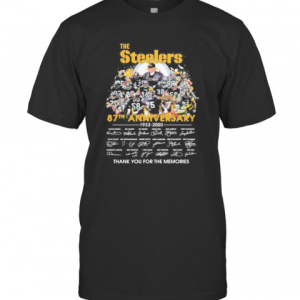 The Steelers 87Th Anniversary 1933 2020 Thank You For The Memories Signatures T-Shirt