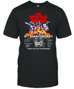 The Suicide Squad 5th Anniversary 2016 2021 thank you for the memories shirt 1