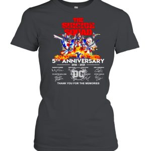 The Suicide Squad 5th Anniversary 2016 2021 thank you for the memories shirt