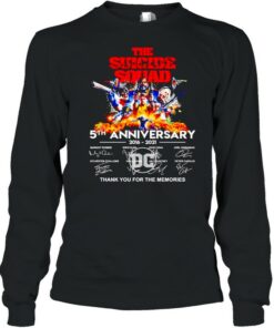 The Suicide Squad 5th Anniversary 2016 2021 thank you for the memories shirt 3