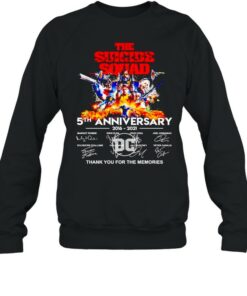 The Suicide Squad 5th Anniversary 2016 2021 thank you for the memories shirt 4