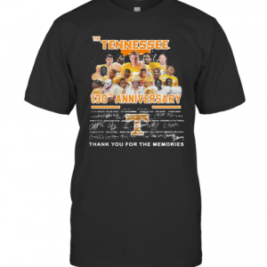 The Tennessee 130Th Anniversary 1891 2021 Thank You For The Memories Signature T-Shirt