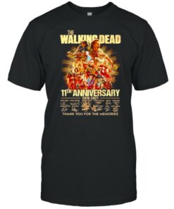 The Walking Dead 11th anniversary 2010 2021 signatures shirt 1