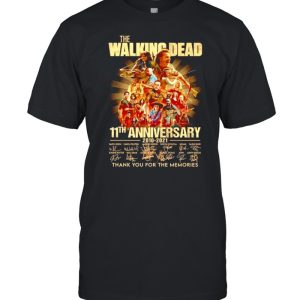 The Walking Dead 11th anniversary 2010-2021 signatures shirt