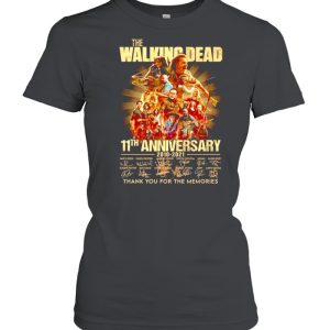 The Walking Dead 11th anniversary 2010-2021 signatures shirt