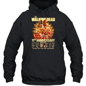 The Walking Dead 11th anniversary 2010 2021 signatures shirt 5