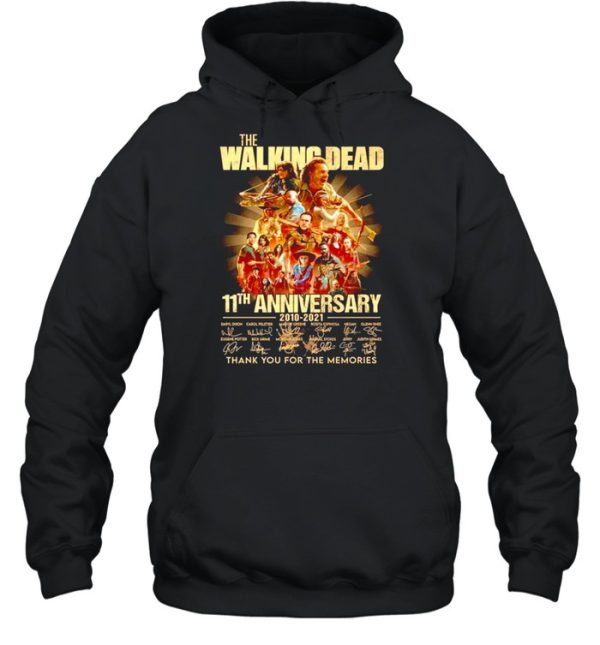 The Walking Dead 11th anniversary 2010-2021 signatures shirt