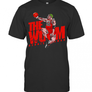 The Wom 91 Dennis Rodman Chicago Bulls Signature T-Shirt