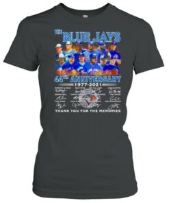 The blue jays 44th anniversary 1977 2021 thank you for the memories signatures shirt 2