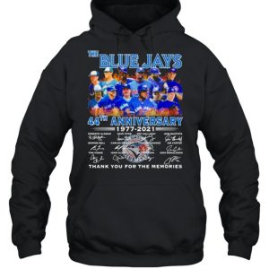 The blue jays 44th anniversary 1977 2021 thank you for the memories signatures shirt 5