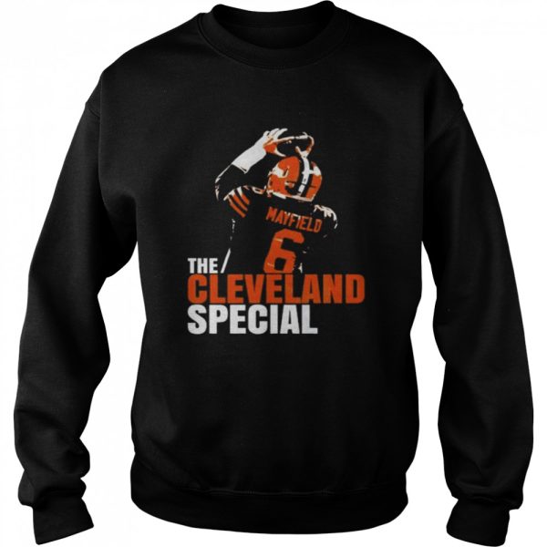 The cleveland special baker mayfield graphic shirt