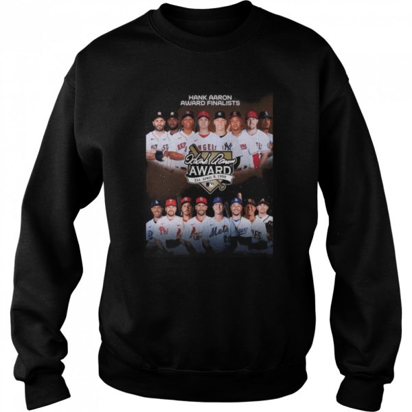 The hank aaron award finalists 2022 shirt