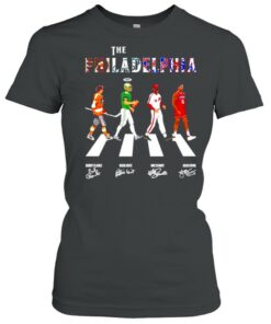 The philadelphia teams sport abbey road signatures shirt 1 The philadelphia teams sport abbey road signatures shirt 2
