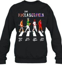 The philadelphia teams sport abbey road signatures shirt 3 The philadelphia teams sport abbey road signatures shirt 4