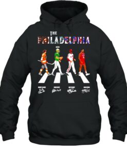 The philadelphia teams sport abbey road signatures shirt 4 The philadelphia teams sport abbey road signatures shirt 5