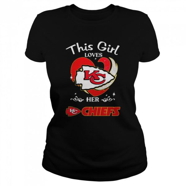 This Girl loves her Kansas City Chiefs football shirt