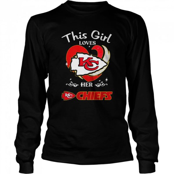 This Girl loves her Kansas City Chiefs football shirt