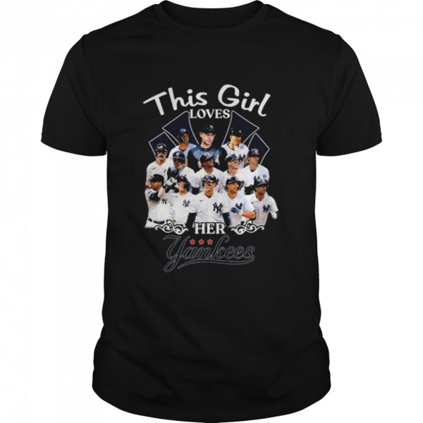 This Girl loves her New York Yankees team shirt