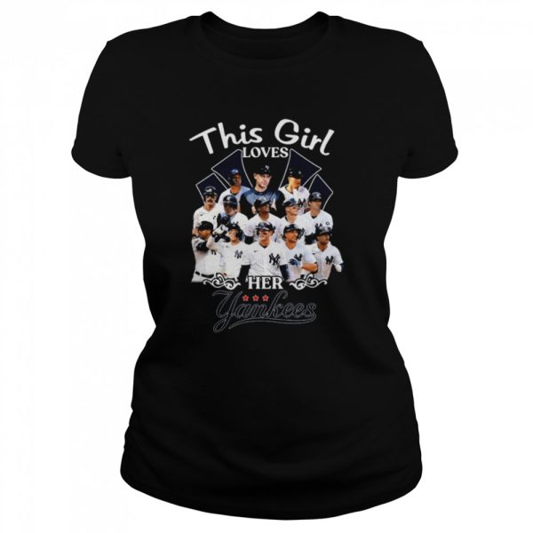 This Girl loves her New York Yankees team shirt