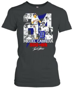 Tiger Detroit Miguel Cabrera 500 HR signature shirt 1 Tiger Detroit Miguel Cabrera 500 HR signature shirt 2