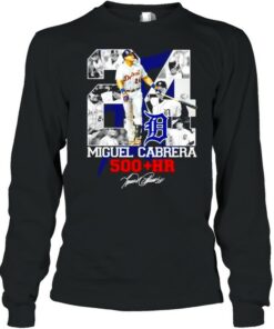 Tiger Detroit Miguel Cabrera 500 HR signature shirt 2 Tiger Detroit Miguel Cabrera 500 HR signature shirt 3