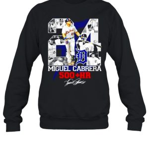 Tiger Detroit Miguel Cabrera 500 HR signature shirt 4